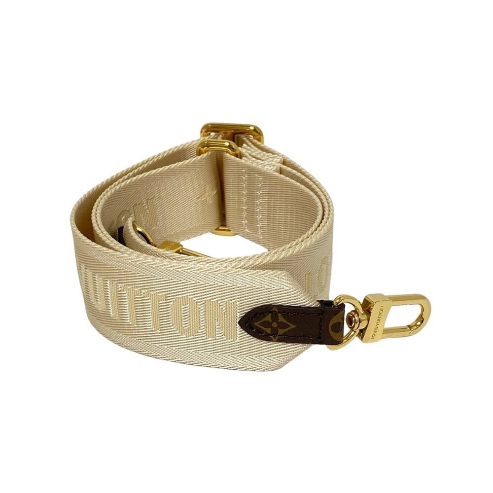 LOUIS VUITTON - Cream Monogram Unconfirmed 17 Nylon Jacquard Hardware 591-042225